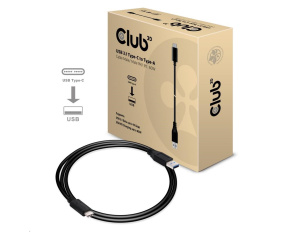 Club3D Kabel USB 3.1 typ C na USB 3.1 typ A, 10Gbps Power Delivery 60W (M/M), 1m