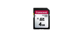 TRANSCEND SD karta 4GB SDC220I, Class 10, SLC mode, Wide Temp.