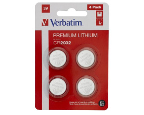 VERBATIM Lithium baterie CR2032 3V 4ks v balení