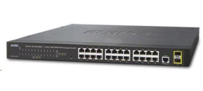 Planet switch GS-4210-24T2S, L2/L4, 24x 1000Base-T, 2x SFP, web, SNMP V3, VLAN, QOS, IPV6