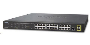 Planet switch GS-4210-24T2S, L2/L4, 24x 1000Base-T, 2x SFP, web, SNMP V3, VLAN, QOS, IPV6