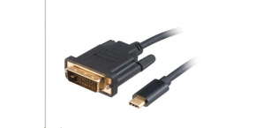 AKASA adaptér USB Type-C na DVI, kabel, 1.8m