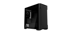 GIGABYTE PC Skříň GB-C102G, Mid Tower, 2x USB3.0, Průhledná bočnice, 2x 120mm Fan, černá