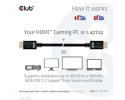 Club3D Kabel Ultra Rychlý HDMI™ Certifikovaný HDMI™ 4K120Hz, 8K60Hz, 2m, 28 AWG