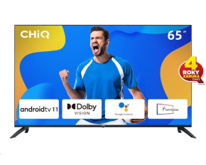 CHiQ U65G7LX TV 65", UHD, smart, Android 11, Dolby Vision, Frameless