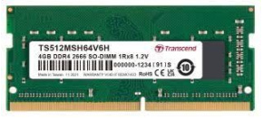 TRANSCEND SODIMM DDR4 4GB 2666MHz 1Rx8 CL19