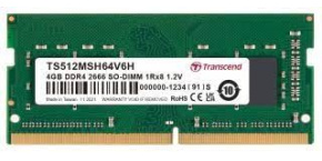 TRANSCEND SODIMM DDR4 4GB 2666MHz 1Rx8 CL19