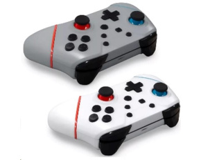 Armor3 NuChamp Wireless Controller Pack for Nintendo Switch (2in1) (White, Silver)