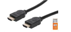 MANHATTAN Kabel HDMI Premium High Speed + Ethernet, 3m, černý