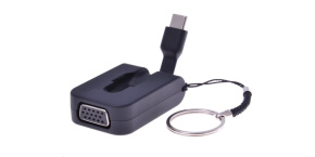 PREMIUMCORD Adaptér USB 3.1 Typ-C male na VGA female,zasunovací kabel a kroužek na klíče