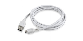 GEMBIRD Kabel USB A Male/Micro B Male 2.0, 1,8m, White, High Quality