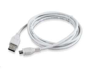 GEMBIRD Kabel USB A Male/Micro B Male 2.0, 1,8m, White, High Quality