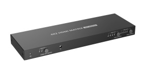 PremiumCord HDMI matrix switch 4:2 , UHD rozlišení 4Kx2K@60Hz HDR, SPDIF, Auto-Downscaling