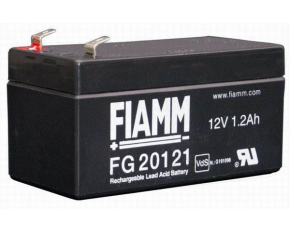 Baterie - Fiamm FG20121 (12V/1,2Ah - Faston 187 - 48mm), životnost 5let