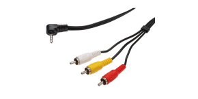 PREMIUMCORD Kabel audio/video 3,5mm Jack 4pin - 3x Cinch 1,5m (M/M)