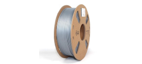 GEMBIRD Tisková struna (filament) PLA PLUS, 1,75mm, 1kg, stříbrná