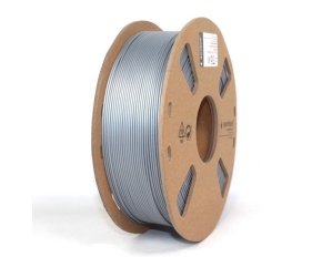 GEMBIRD Tisková struna (filament) PLA PLUS, 1,75mm, 1kg, stříbrná