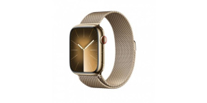 APPLE Watch Series 9 GPS + Cellular 45mm Gold Stainless Steel Case with Gold Milanese Loop