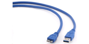 GEMBIRD Kabel USB 3.0 A-Micro B propojovací 1,8m (modrý)