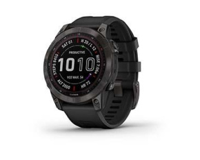 Garmin fenix® 7 Sapphire Solar, Grey DLC Titanium / Black Band, EU