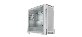 GIGABYTE PC Skříň GB-C102GI, Mid Tower, 2x USB3.0, Průhledná bočnice, 2x 120mm Fan, bílá