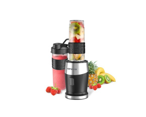 Orava RM-700 smoothie mixér, 500 W, nerezové nože, 23000 RPM, 92 dB, 1 rychlost, 570 ml, stříbrná / černá