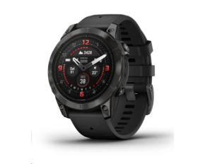 Garmin Epix Pro Sapphire 47 mm - Carbon Gray DLC titanium with black silicone band, EU