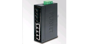 Planet switch ISW-621T, průmysl.verze 4x10/100+2x100BaseFX (SC) MM 2km, DIN, IP30, -40 až 70°C, 12-48V