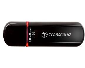 TRANSCEND Flash Disk 4GB JetFlash®600, USB 2.0 (R:20/W:10 MB/s) černá/červená