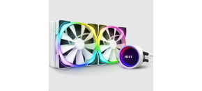 NZXT vodní chladič Kraken X63 RGB / 2x 140mm fan / LGA 2066/2011(-3)/1366/1156/1155/1151/1150/AM4/ bílá