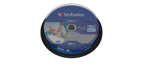 VERBATIM BD-R SL Datalife HTL (10-pack)Blu-Ray/Spindle/6x/25GB Wide Printable