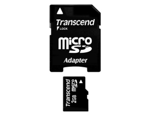 TRANSCEND MicroSD karta 2GB + adaptér