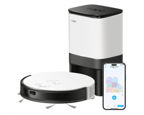 TP-Link Tapo RV20 Mop Plus robotický vysavač s mopem a stanicí (LiDAR, gyroskop, 2,4 GHz, BT)