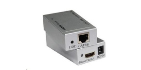 PremiumCord 4K HDMI extender na 60m přes jeden kabel Cat5e/Cat6