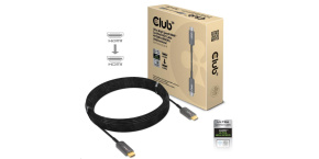 Club3D Kabel Ultra Rychlý HDMI™ Certifikovaný AOC Kabel 8K60Hz, 4K120Hz, 10m