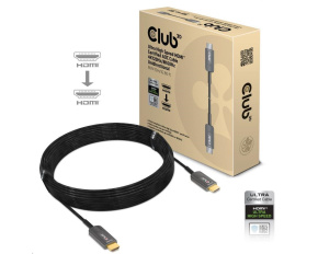 Club3D Kabel Ultra Rychlý HDMI™ Certifikovaný AOC Kabel 8K60Hz, 4K120Hz, 10m