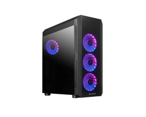 CHIEFTEC skříň SCORPION 4, ATX, 1x USB-C 3.2, 2x USB 3.1, 4x 120mm ARGB Fan, ARGB Hub, černá