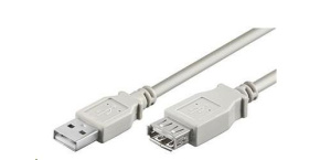 PREMIUMCORD Kabel USB 2.0 A-A 0,5m (50cm), prodlužovací (M/F)