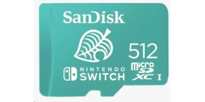 SanDisk MicroSDXC karta 512GB for Nintendo Switch (R:100/W:90 MB/s, UHS-I, V30,U3, C10, A1) licensed Product,Super Mario