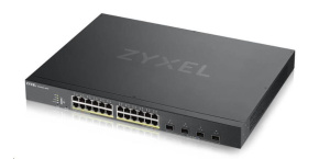 Zyxel XGS1935-28HP, 28 Port Lite-L3 Smart Managed PoE Switch, 24x Gigabit PoE and 4x 10G SFP+, hybrid mode