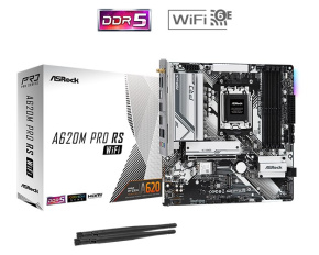 ASRock MB Sc AM5 A620M Pro RS WiFi, AMD A620, 4xDDR5, HDMI, DP