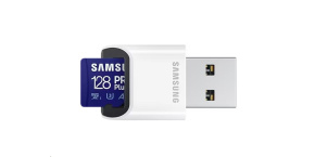 Samsung micro SDXC karta 128GB PRO Plus + USB adaptér