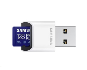 Samsung micro SDXC karta 128GB PRO Plus + USB adaptér