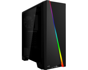 AEROCOOL skříň Cylon, Mid tower, 1x USB 3.0, 2x USB 2.0, 2x audio, bez zdroje