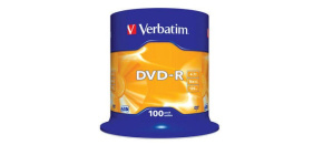 VERBATIM DVD-R(100-Pack)Spindle/General Retail/16x/4.7GB