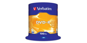 VERBATIM DVD-R(100-Pack)Spindle/General Retail/16x/4.7GB